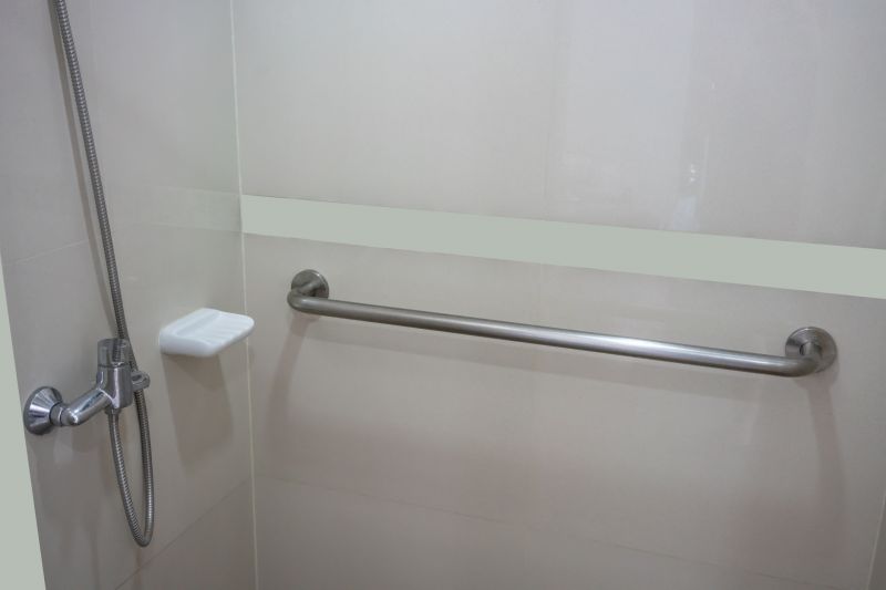 Spacious Shower and Double Vanity Setup